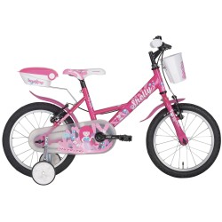 Velo fille 16 pouces : enfant de 4 à 5 ans- Velonline