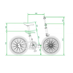 Tricycle adulte pliable Etnnic : deux roues avant - Velonline