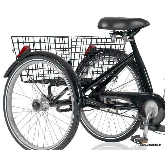 Tricycle adulte Trad, velo femme et homme, 24 pouces