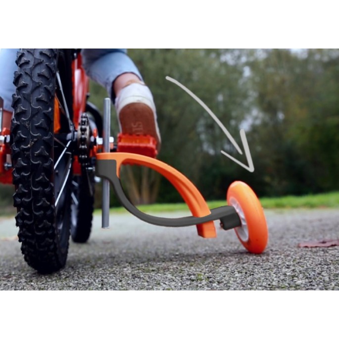 Stabilisateur velo enfant flexible, 12 à 16 pouces - Velonline