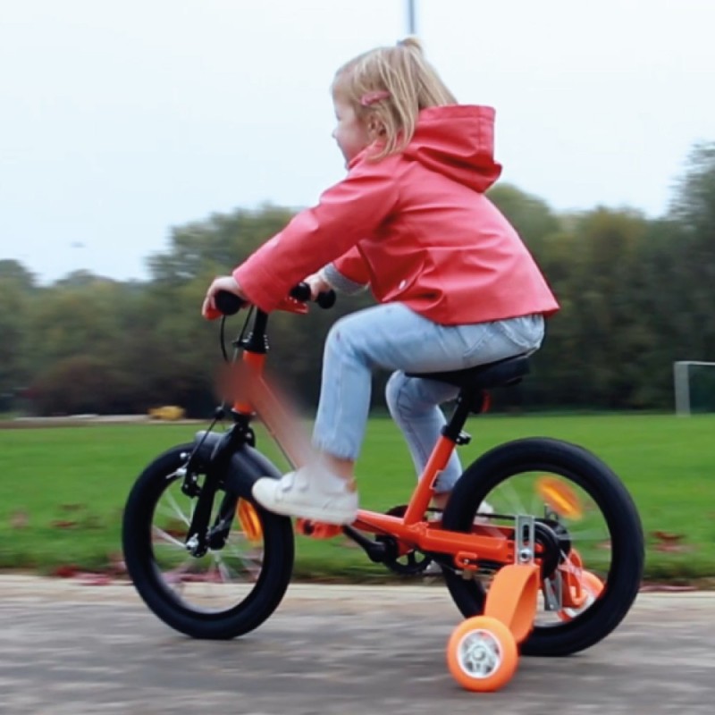 Paire De Roues Stabilisatrices Pour Vélo Enfant - Universelles, Pour Vélos 12 à 20 Pouces à Vitesse Unique, Couleur Rose