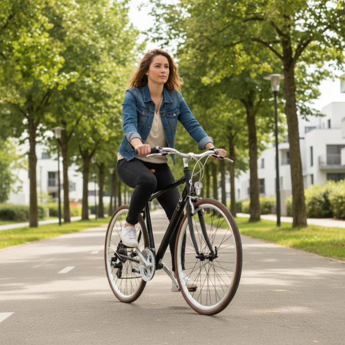 VTC homme MBM Life, adulte, 21 vitesses, velo tout chemin