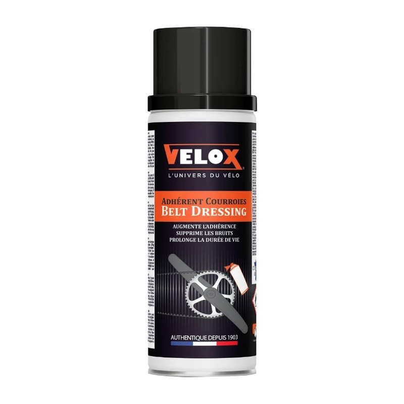 LUBRIFIANT VELO COURROIE VELOX ADHERENT COURROIE VAE (AEROSOL 200ml)