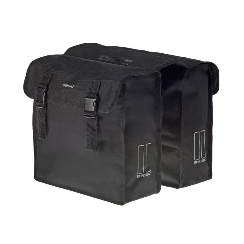 Sacoches arrieres Basil XL pour velo, fermeture boucle - Velonline