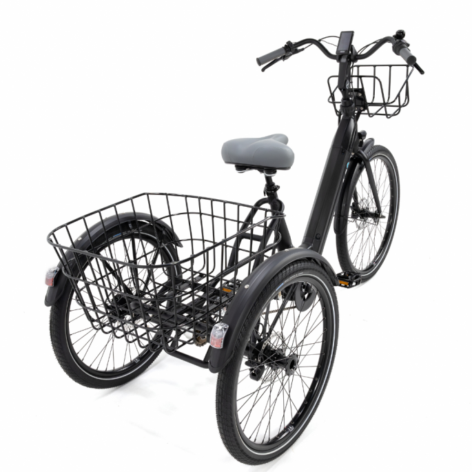 CyclO2 SMART Noir - Tricycle Électrique Bafang 250W | Velonline