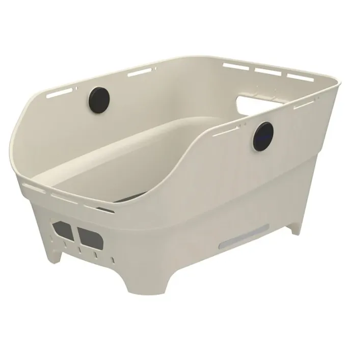 Panier arrière Basil Cento Neo MIK 2.0 blanc cassé 46 cm
