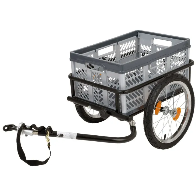 Remorque vélo : ouverte et pliable - Velonline